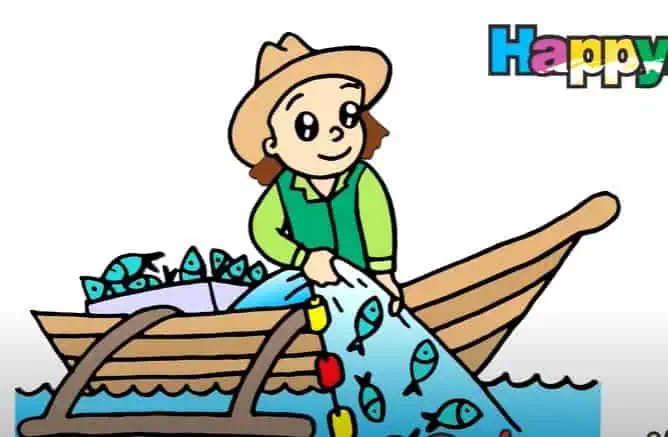 How to Draw a Fisherman