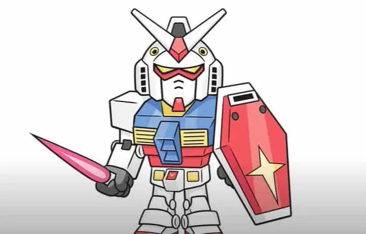 How to draw Gundam