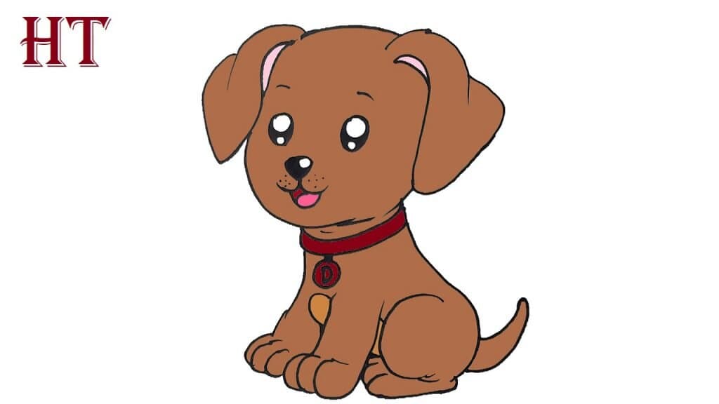 how to draw a small dog