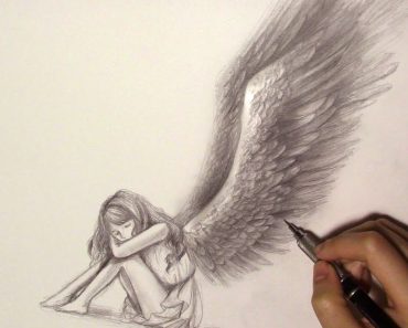 Angel Drawing Step By Step Tutorial