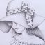 Girl wearing Sun Hat and Sunglass Drawing with Pencil