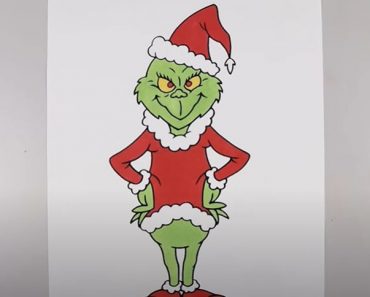 Grinch Drawing Step by Step tutorial || Christmas