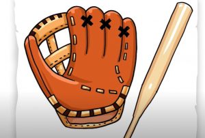 How To Draw A Baseball Glove