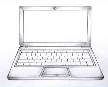 How To Draw A Laptop Step by Step