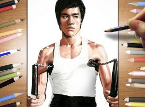 How To Draw Bruce Lee