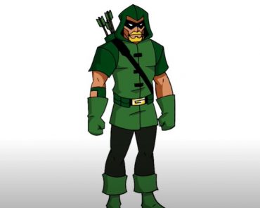 How To Draw Green Arrow Step by Step