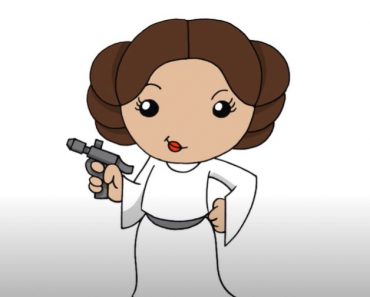 How To Draw Princess Leia from Star Wars