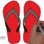 How to Draw Flip Flops Step by Step