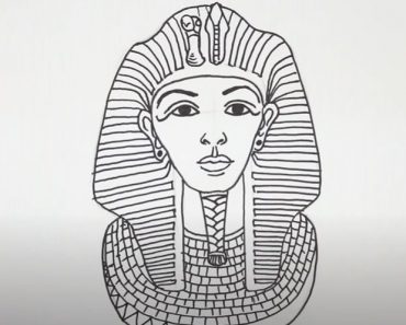 How to Draw King Tut Step by Step