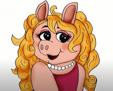How to Draw Miss Piggy from the Muppets
