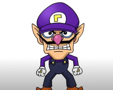 How to Draw Waluigi from Super Mario