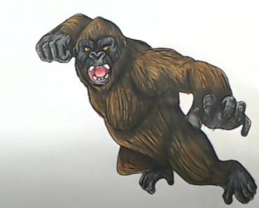 King Kong Drawing Step by Step Tutorial