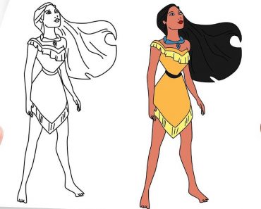 Pocahontas Drawing Easy Step by Step