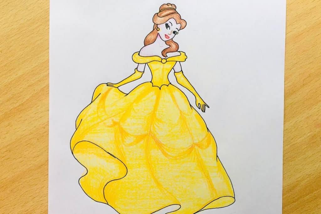 Princess Belle Drawing