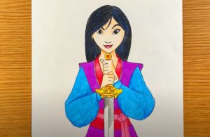 Princess Mulan Drawing