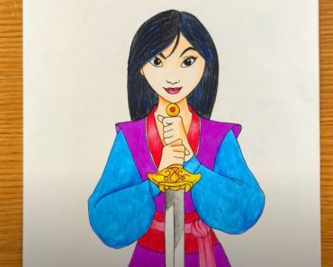Princess Mulan Drawing easy Step by Step