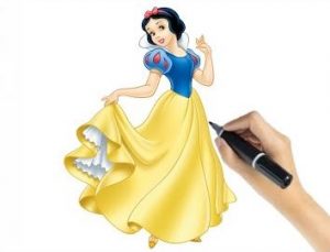 Princess Snow White Drawing