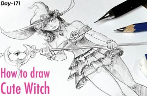 Anime Witch Drawing Step by Step