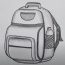 Backpack Drawing Step by Step Tutorial
