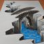 Bridge Drawing Step by Step Tutorial || 3D Drawing