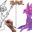 Dark Magician from Yugioh Drawing Step by Step
