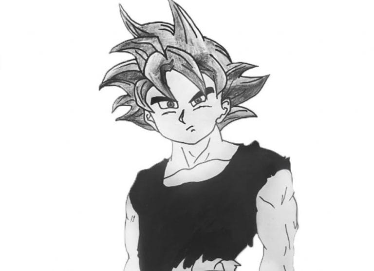 Goku Drawing Step by Step Tutorial