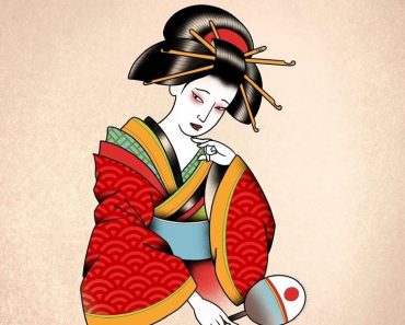 How To Draw A Geisha Girl Step by Step