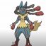 How To Draw Mega Lucario from Pokemon Step by Step