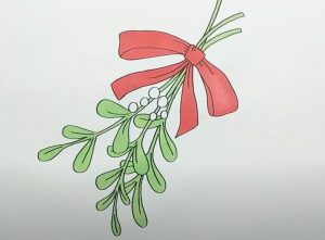 How To Draw Mistletoe