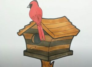 How to Draw a Birdhouse