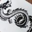 How to draw a Dragon Tattoo Step by Step