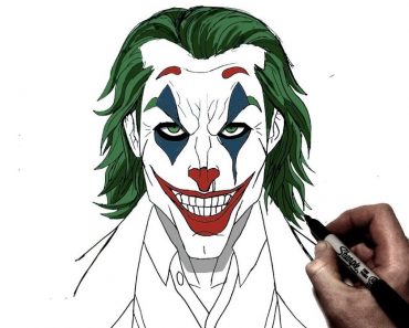 Joker Drawing Step by Step Tutorial