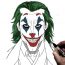 Joker Drawing Step by Step Tutorial