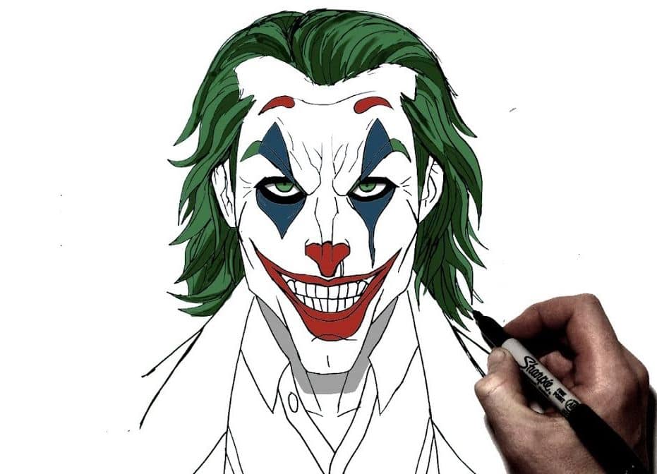 Joker Drawing Shapes At Melinda Morris Blog