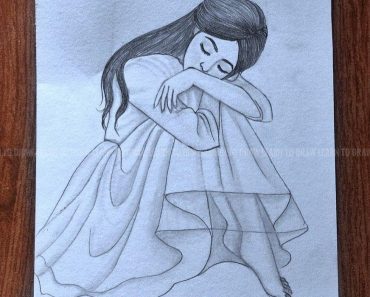 Sad Girl Drawing Step by Step Tutorial