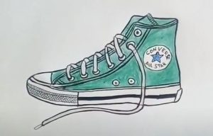 How To Draw Converse Shoes