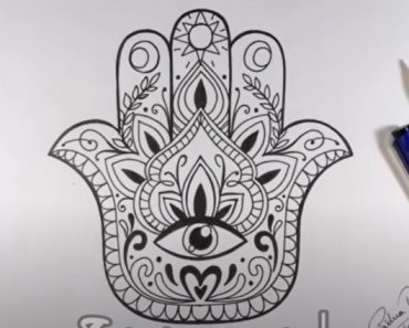 How To Draw A Hamsa Step by Step