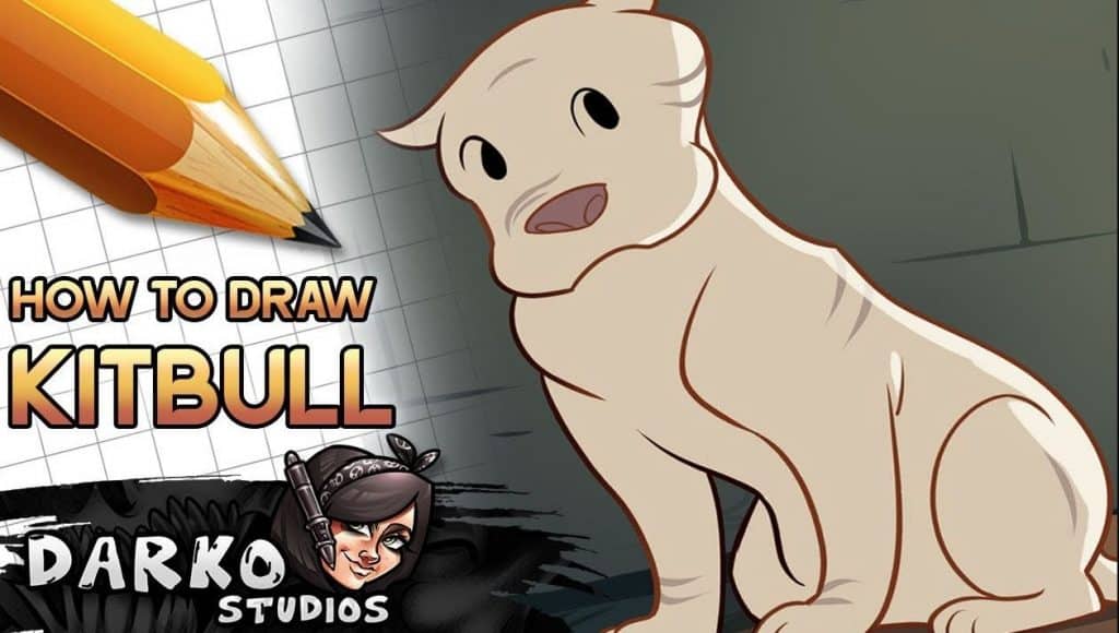 How to Draw A Pit Bull from Kitbull