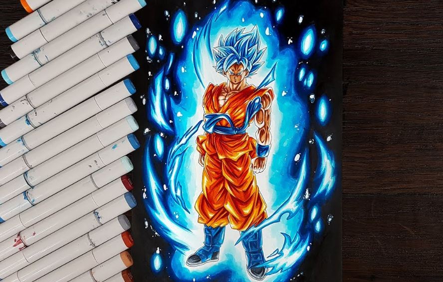 Drawing Goku Ssj1(Battle Damaged) | Dragon ball painting, Dragon ball  artwork, Goku