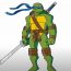 How to Draw Leonardo from Teenage Mutant Ninja Turtles