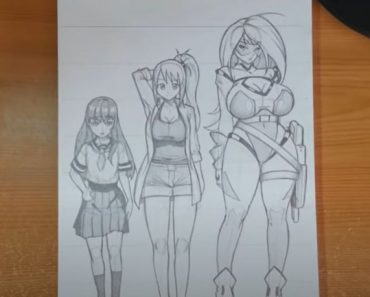 How to Draw a Anime Girl full Body Step by Step