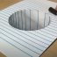 How to draw 3D Hole Step by Step