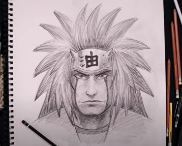 How to draw Jiraiya Step by Step || Naruto Sketch Tutorial