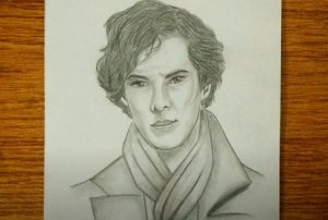 How to draw Sherlock Holmes