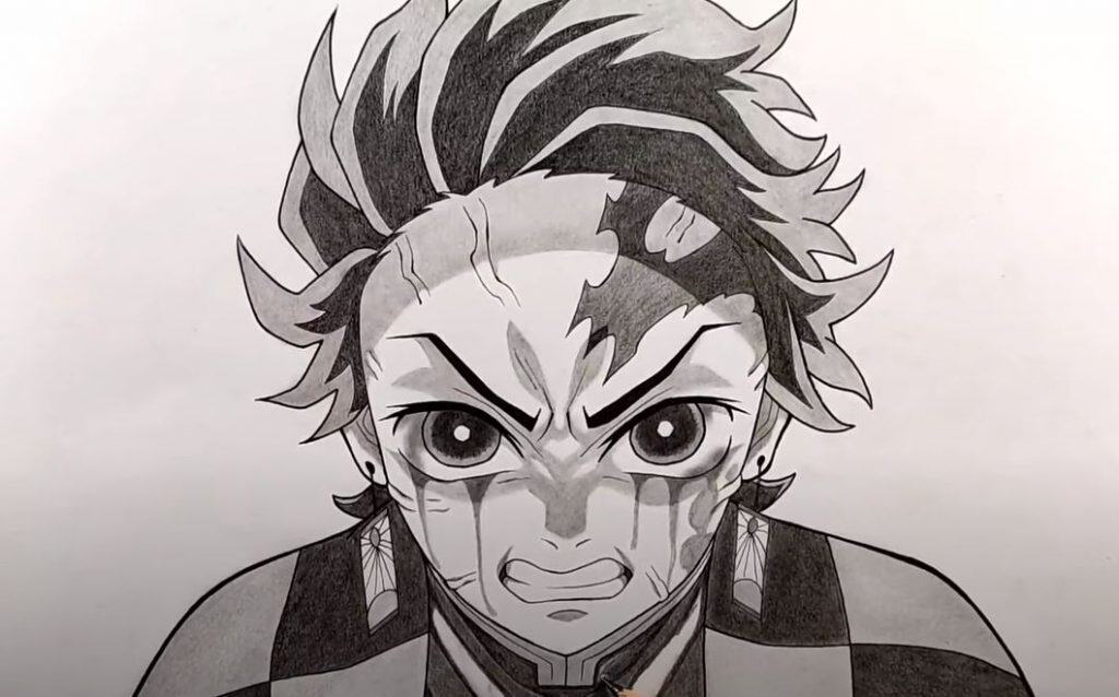 How to draw Tanjiro Kamado