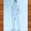 How to draw a Male body Step by Step