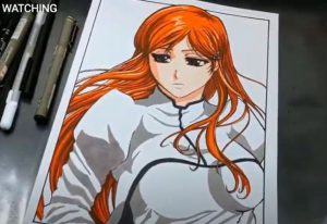 Manga Girl Drawing