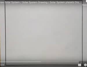 Solar system drawing step-by-step guide for beginners on how to draw planets and celestial bodies.