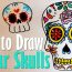Sugar Skull Drawing Step by Step Tutorial