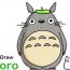 Totoro Drawing Step by Step Tutorial